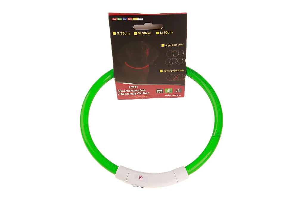 Collar LED Recargable – Reflectante e Impermeable