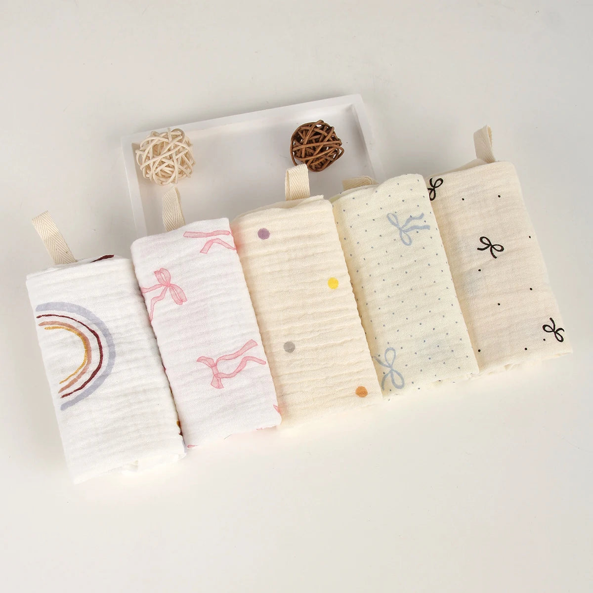 Pack 5 Muselinas Bambú Orgánico