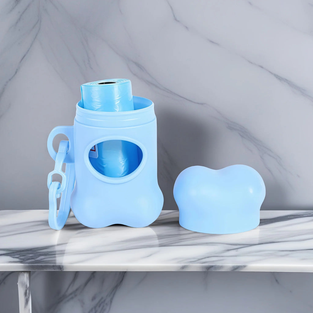 Portabolsas Huesito Negro + 15 Bolsas Incluidas