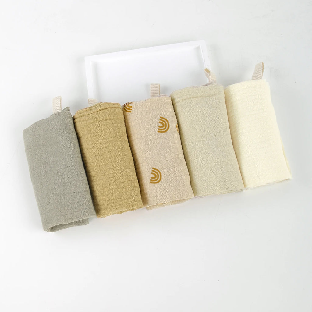 Pack 5 Muselinas Bambú Orgánico