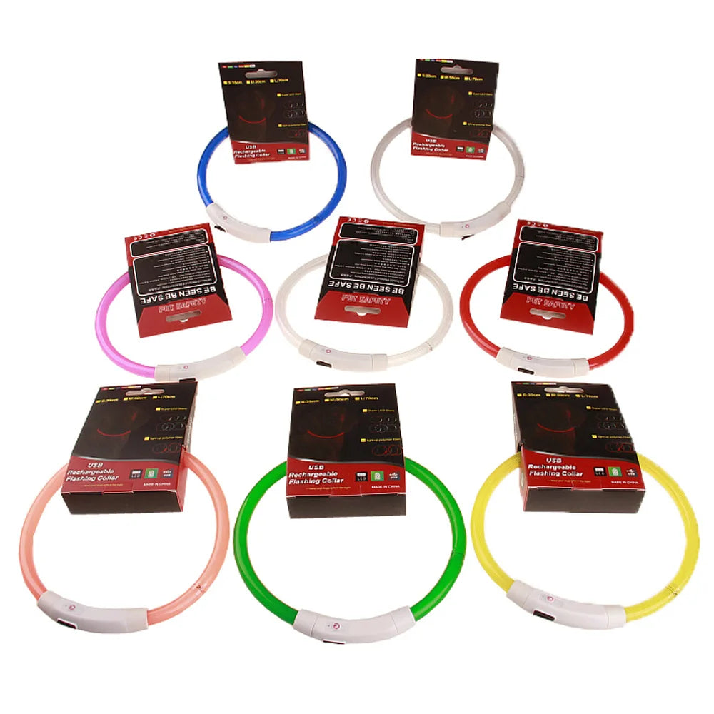 Collar LED Recargable – Reflectante e Impermeable