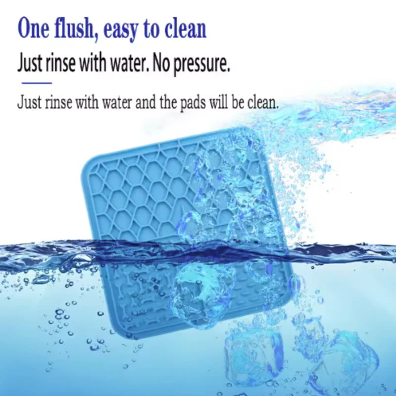 Tapete Lamer Silicona Perro – Antiansiedad Baño y Comedero Lento