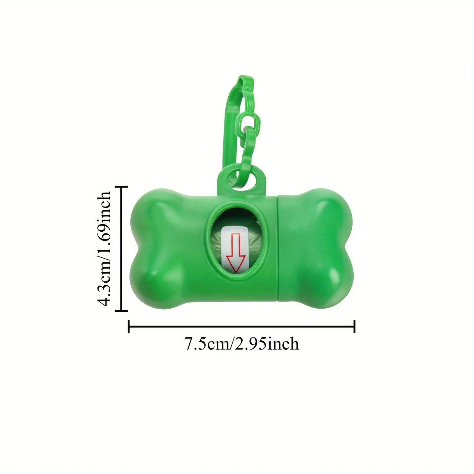 Portabolsas Huesito Negro + 15 Bolsas Incluidas